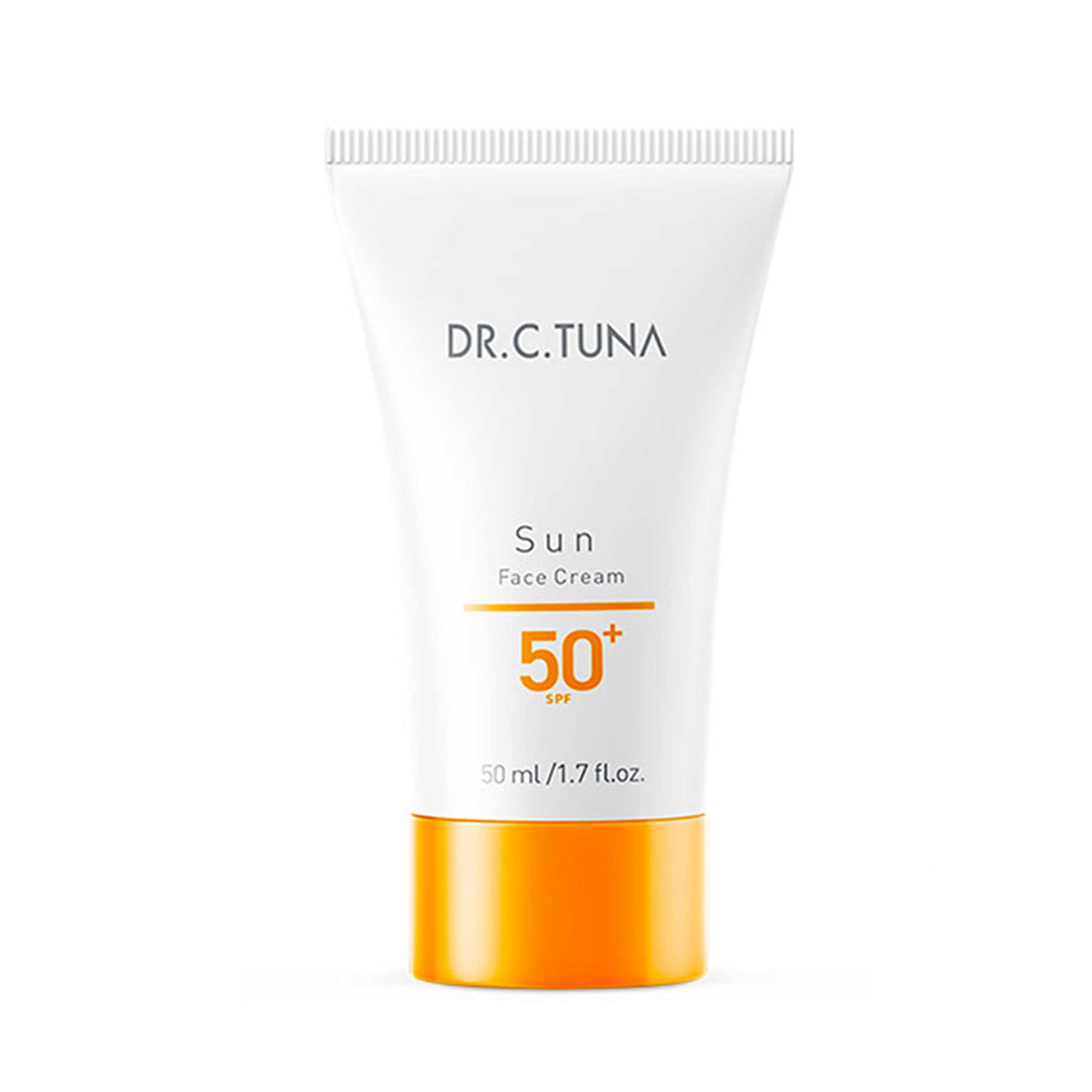 کرم ضد آفتاب بدون رنگ دکتر سی تونا spf 50 مدل anti wrinkle مناسب انواع پوست حجم 50 میلی‌لیتر